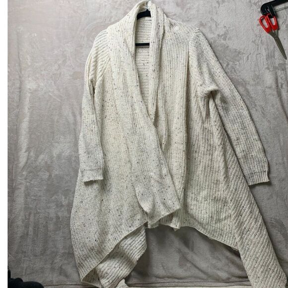 COTTON ON CASUAL WATERFALL OVERSIZED KNIT SWEATER WOMENS OSFM CREAM - Picture 6 of 6